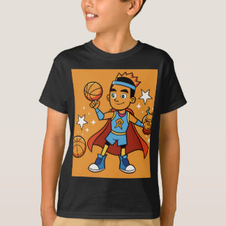 T-shirt Assistant Basket-ball de dessin animé