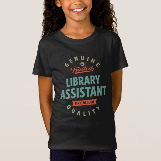 T-Shirt Assistant Bibliothèque (Devant)