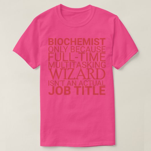 T-shirt Assistant Biochimie Biochimie 1 (Design devant)