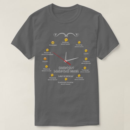 T-SHIRT ASSISTANT COACH BASKETBALL NICE DESIGN 2017 3 (Design devant)