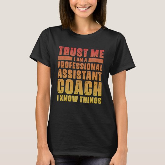 T-shirt Assistant Coach Idea Coaches Professionnels Cool H (Devant)