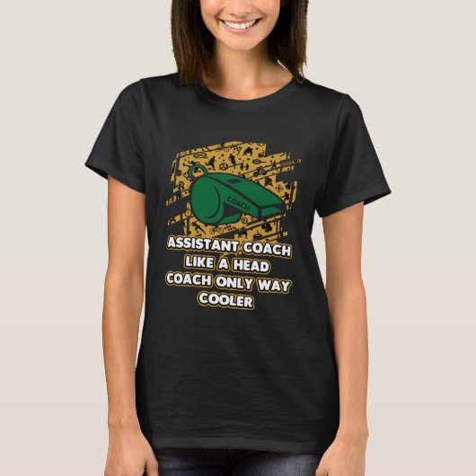 T-shirt Assistant Coach Way Coaching Humour Mentor (Devant)