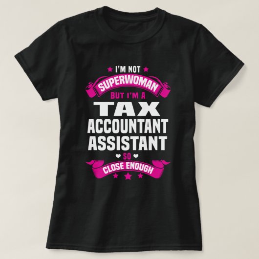 T-shirt Assistant comptable fiscal (Design devant)