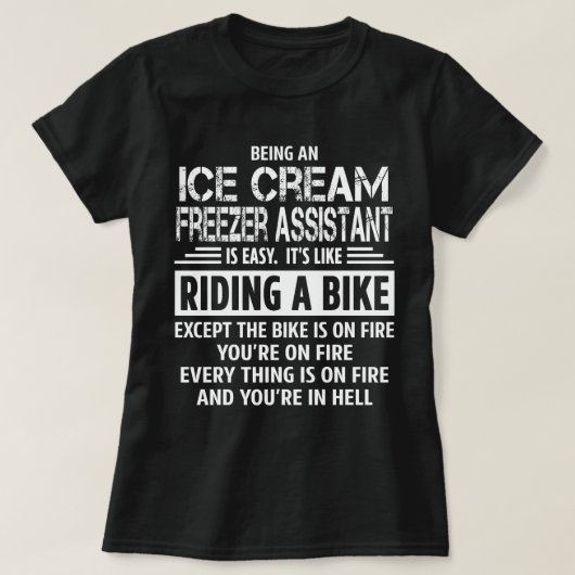 T-shirt Assistant Congélateur de glace (Design devant)