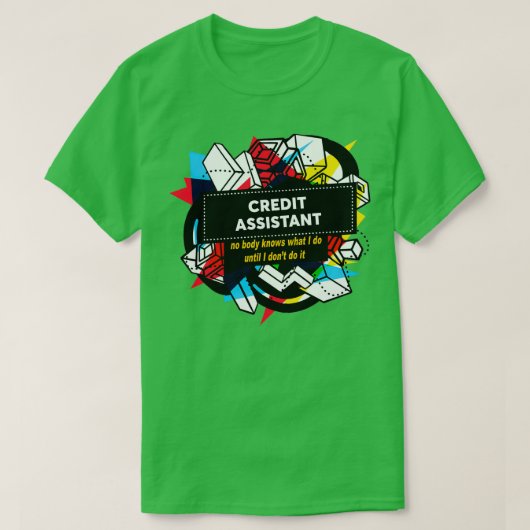 T-SHIRT ASSISTANT CRÉDIT (Design devant)