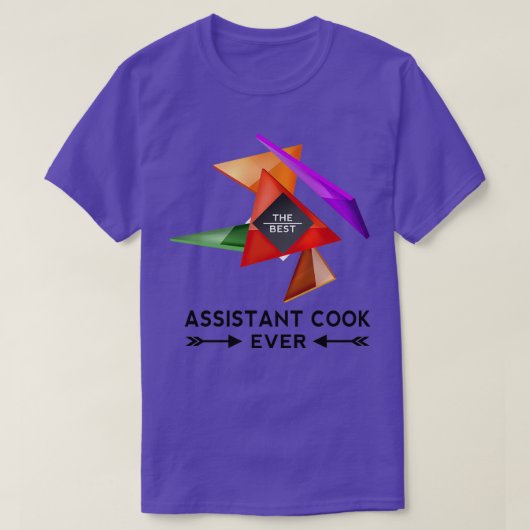 T-SHIRT ASSISTANT CUISINER CONCEPTION NICE POUR VOUS (Design devant)