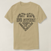 T-shirt Assistant d'administration 1 (Design devant)