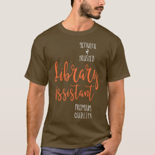 T-shirt Assistant de bibliothèque Genuine
