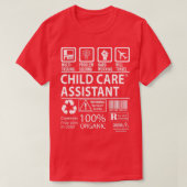 T-shirt Assistant de garde d'enfants Multi-Tasking Certifi (Design devant)