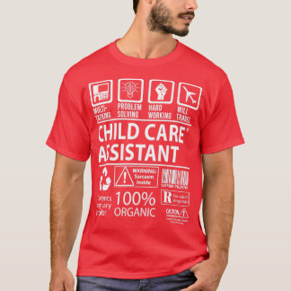 T-shirt Assistant de garde d'enfants Multi-Tasking Certifi