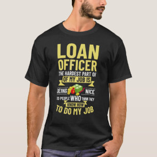 T-shirt Assistant de l'agent de crédit de prêt hypothécair