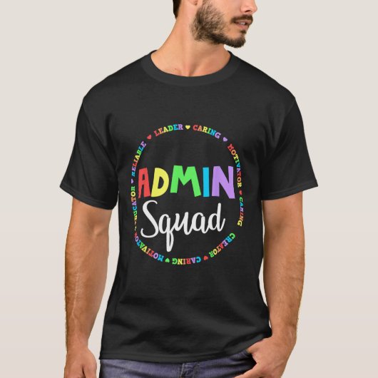 T-shirt Assistant de l'école de squad Administrateur princ (Devant)