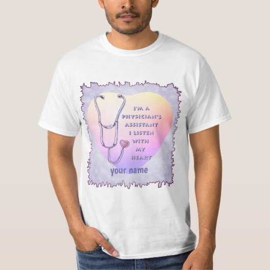 T-shirt Assistant de médecin Cœur (Devant)