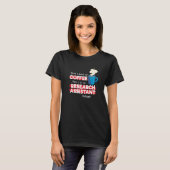 T-shirt Assistant de recherche et appréciation du café dir (Devant entier)