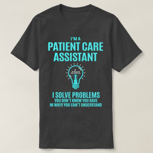 T-shirt Assistant de soins aux patients I Résoudre des pro (Design devant)
