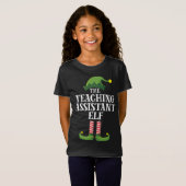 T-Shirt Assistant d'enseignement Elf Matching Family Group (Devant entier)
