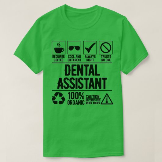 T-shirt Assistant dentaire 20 (Design devant)