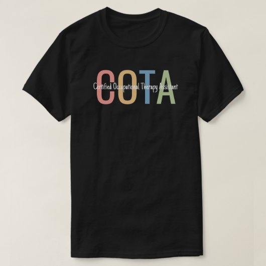 T-shirt Assistant d'ergothérapie certifié OTA (Design devant)