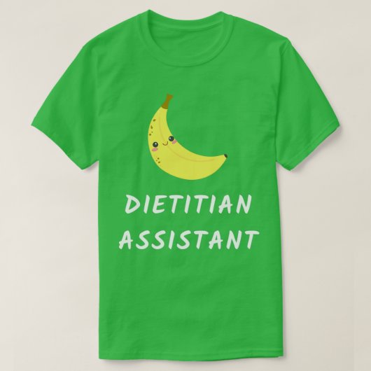 T-shirt assistant diététiste (Design devant)