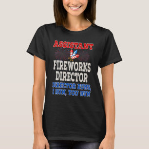 T-shirt Assistant Directeur Fireworks American Happy 4 jui