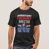 T-shirt Assistant Directeur Fireworks Si Je 4 juillet Exéc (Devant)