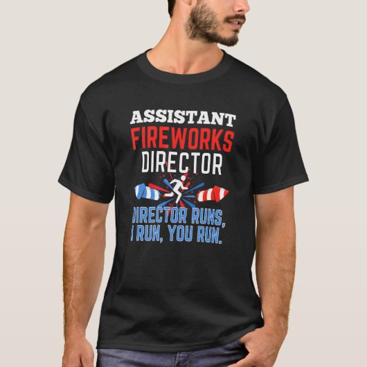 T-shirt Assistant Directeur Fireworks Si Je 4 juillet Exéc (Devant)