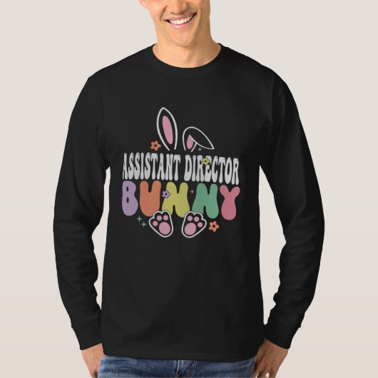 T-shirt Assistant Director Bunny Easter Day Groovy Family  (Devant)