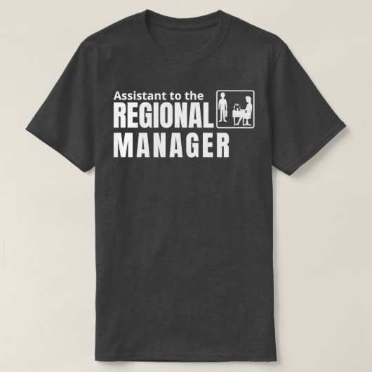 T-shirt Assistant Du Gestionnaire Régional 4 (Design devant)