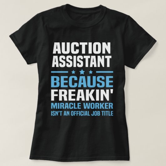 T-shirt Assistant Enchères (Design devant)