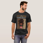 T-shirt Assistant Enseignant Mélané Hors Service Dernier J (Devant entier)