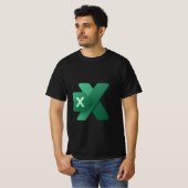 T-shirt Assistant Excel - Drôle feuille de calcul (Devant entier)