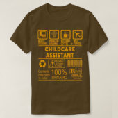 T-SHIRT ASSISTANT GARDERIE NICE DESIGN 2017 1 (Design devant)