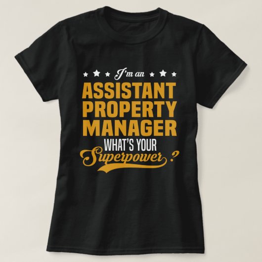 T-shirt Assistant Gestionnaire de biens (Design devant)