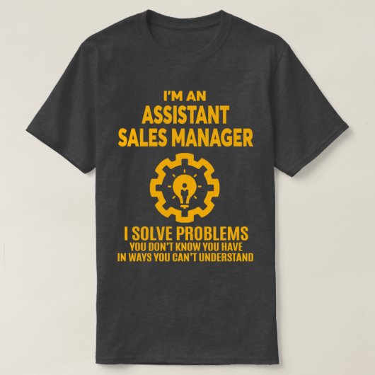 T-SHIRT ASSISTANT GESTIONNAIRE DES VENTES NICE DESIGN 2017 (Design devant)