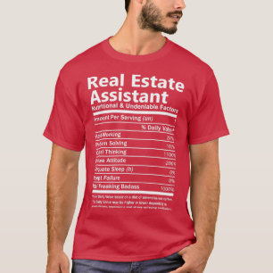 T-shirt Assistant Immobilier Nutritionnel Et Indéniable F