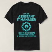 T-SHIRT ASSISTANT IT MANAGER NICE DESIGN 2017 (Design devant)