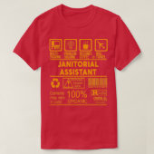 T-SHIRT ASSISTANT JANITORIAL NICE DESIGN 2017 (Design devant)