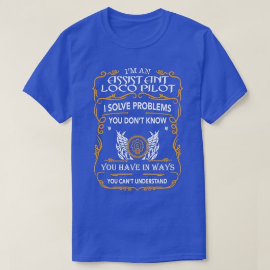 T-SHIRT ASSISTANT LOCO PILO (Design devant)
