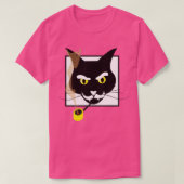 T-shirt Assistant Magie Fumer Chat Noir (Design devant)