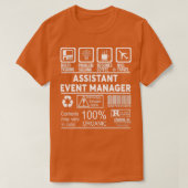 T-SHIRT ASSISTANT MANAGER D'ÉVÉNEMENT NICE DESIGN (Design devant)
