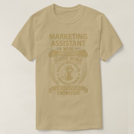 T-shirt Assistant marketing Nous faisons Precision Job (Design devant)