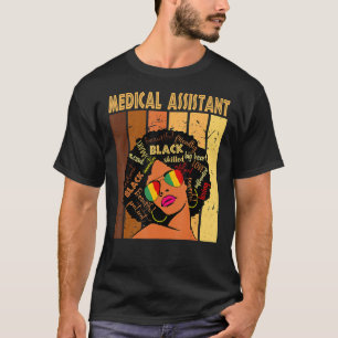 T-shirt Assistant médical afro African American Black Hist