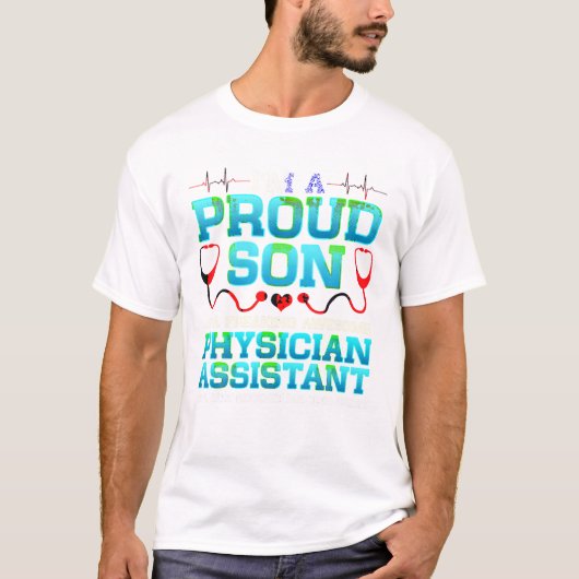 T-shirt Assistant médical de fils fier (Devant)