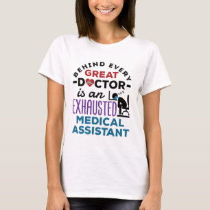 T-shirt Assistant Médical Épuisé Drôle Appréciation