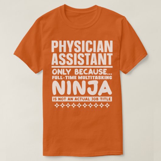 T-shirt Assistant médical Ninja (Design devant)