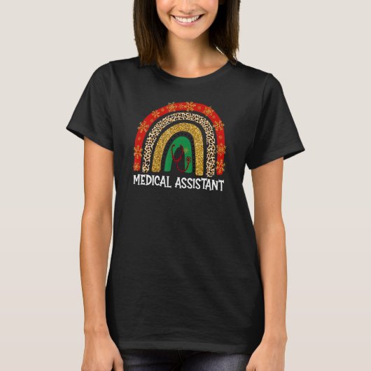 T-shirt Assistant Médicale Rainbow Appréciation essentiell (Devant)