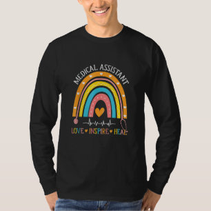 T-shirt Assistant Médicale Rainbow Love Inspire Nur de soi