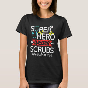 T-shirt Assistant Médicale Super Héros porter des écumes s