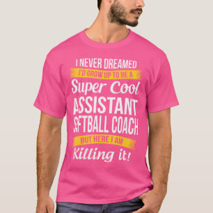 T-shirt Assistant Merci entraîneur de softball amusant