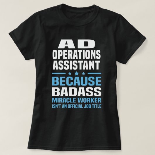 T-shirt Assistant Opérations (Design devant)